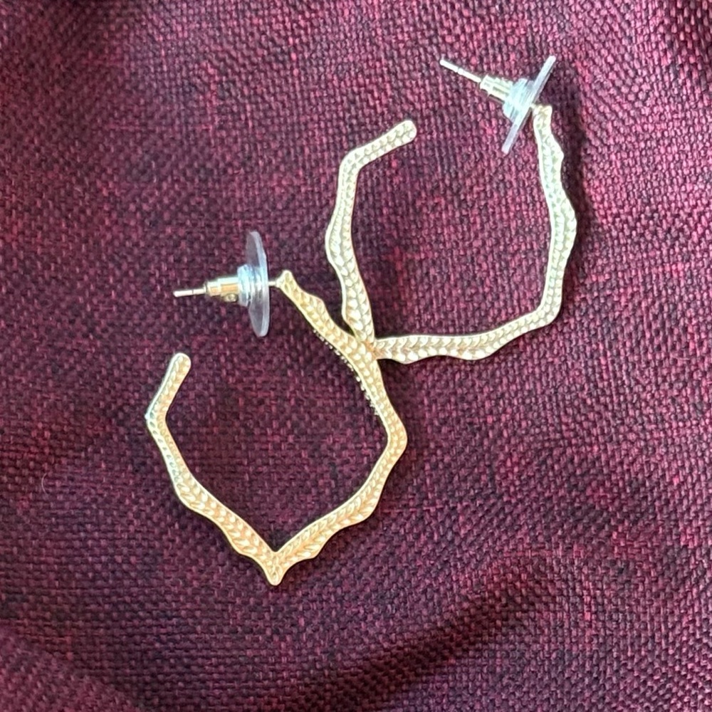 Kendra Scott Elegant Gold Hoop Earrings